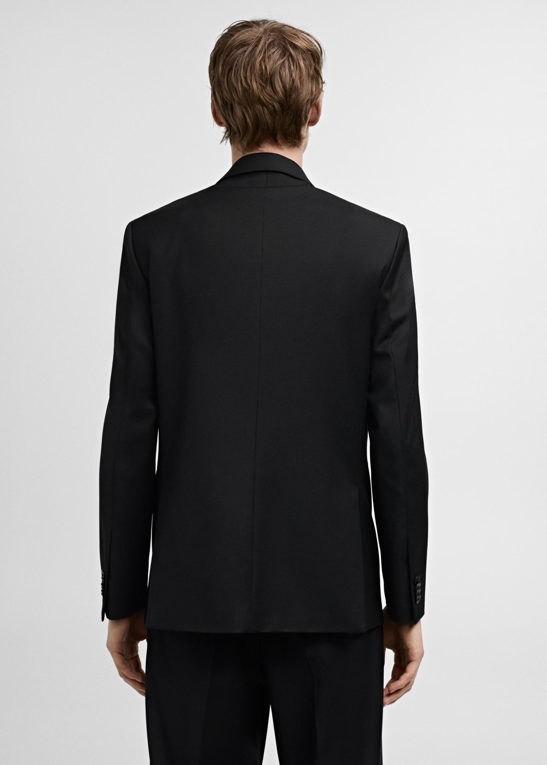 Double-breasted regular-fit suit jacket - Men | MANGO USA Product Image