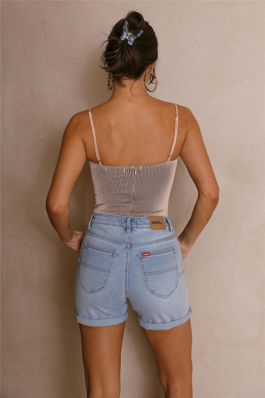 Sweetest Summer Breeze Bodysuit Sand Product Image