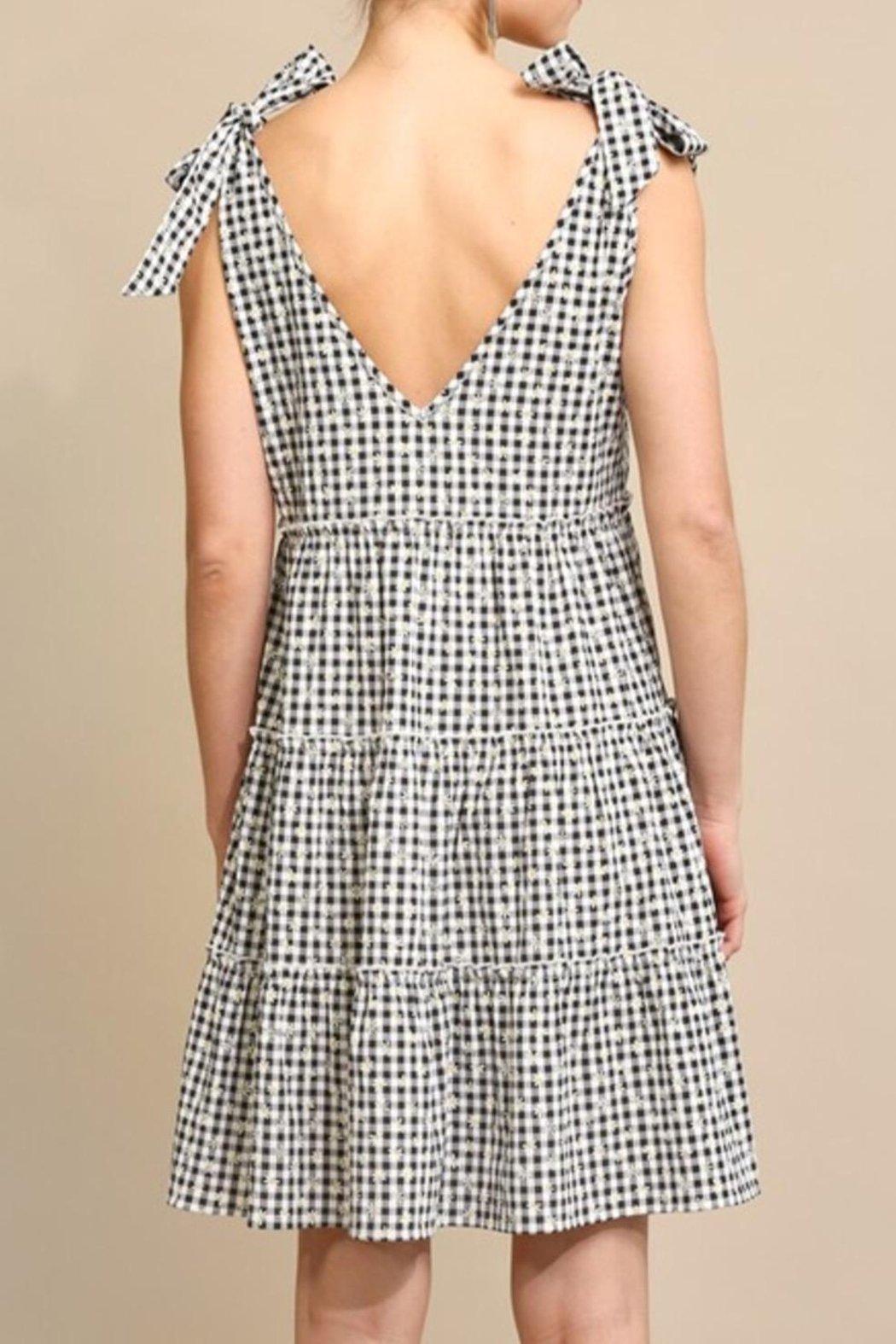 Knotted-Shoulder Tiered Dress Product Image