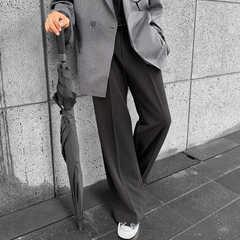 RT No. 11232 RELAX STRAIGHT SUIT PANTS Product Image