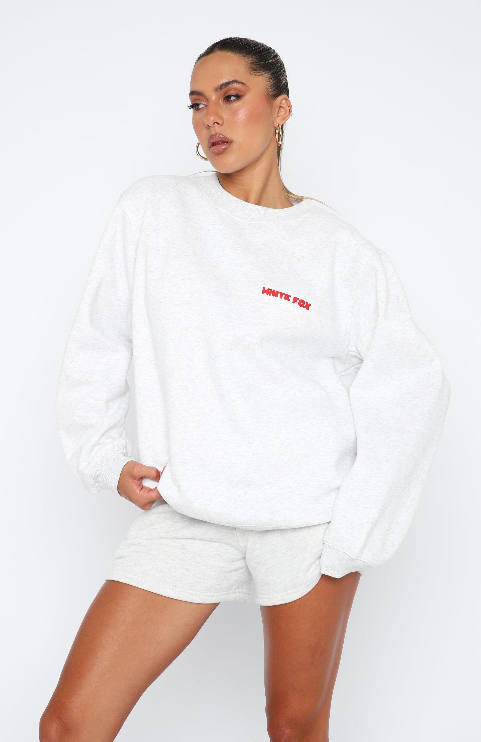 Love Club Oversized Sweater Grey Marle Product Image