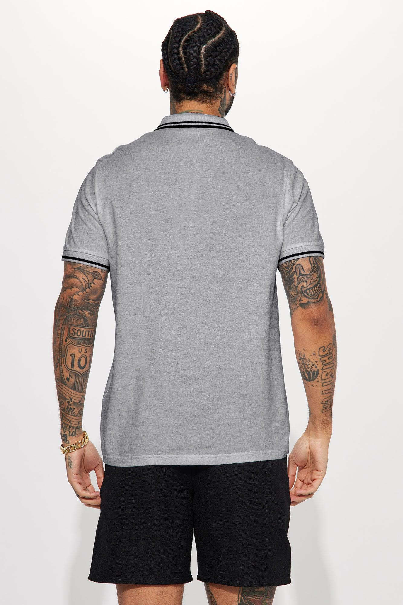 Wilson Short Sleeve Polo - Grey Product Image