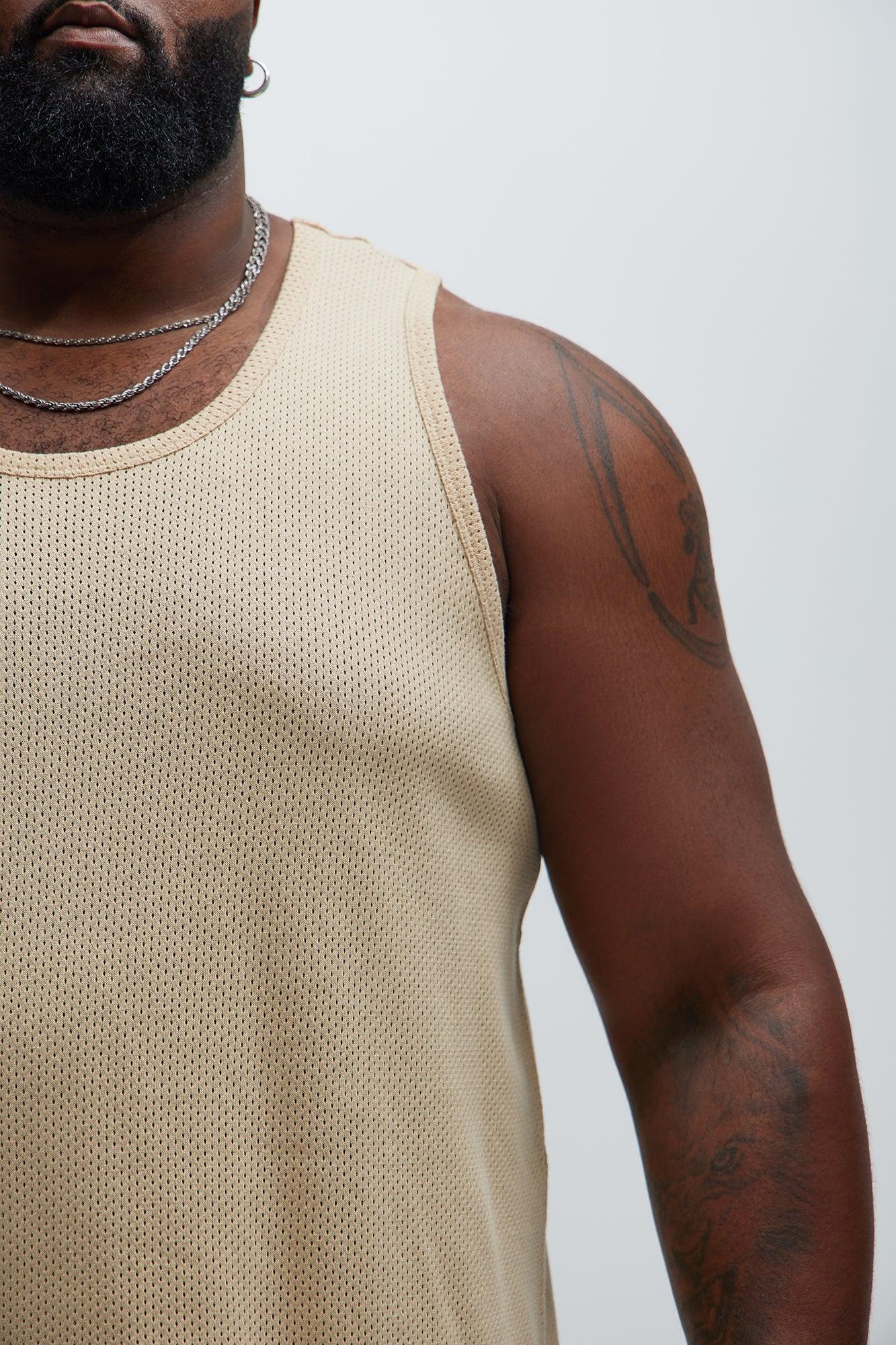 Randall Textured Tank - Tan Product Image