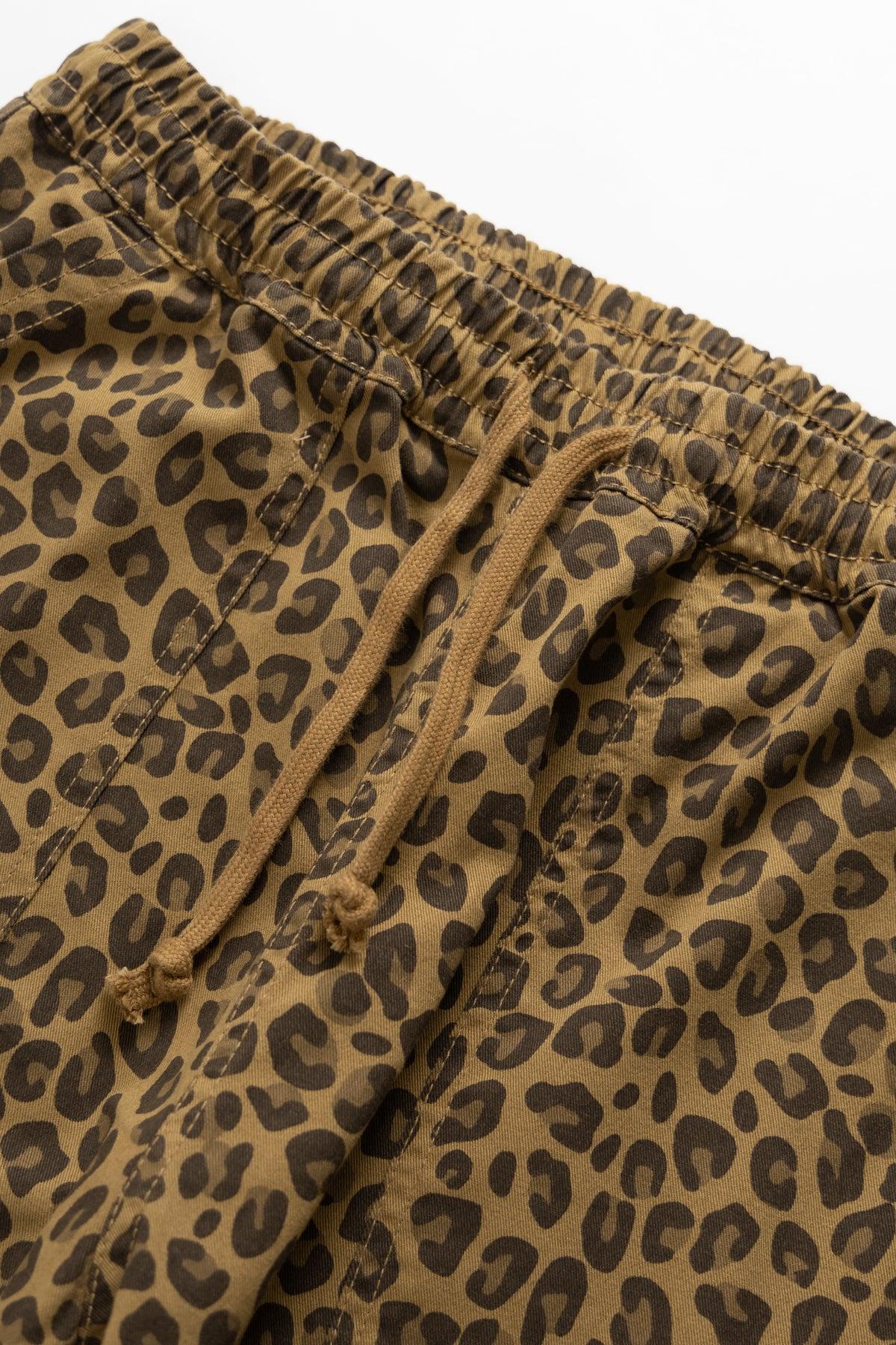 Patterned Chef Pants - Brown Leopard Product Image