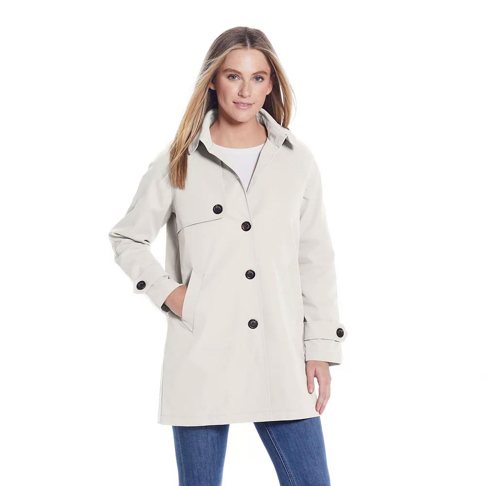 Women's Weathercast Lightweight Button Front Hooded Topper Jacket,  Product Image