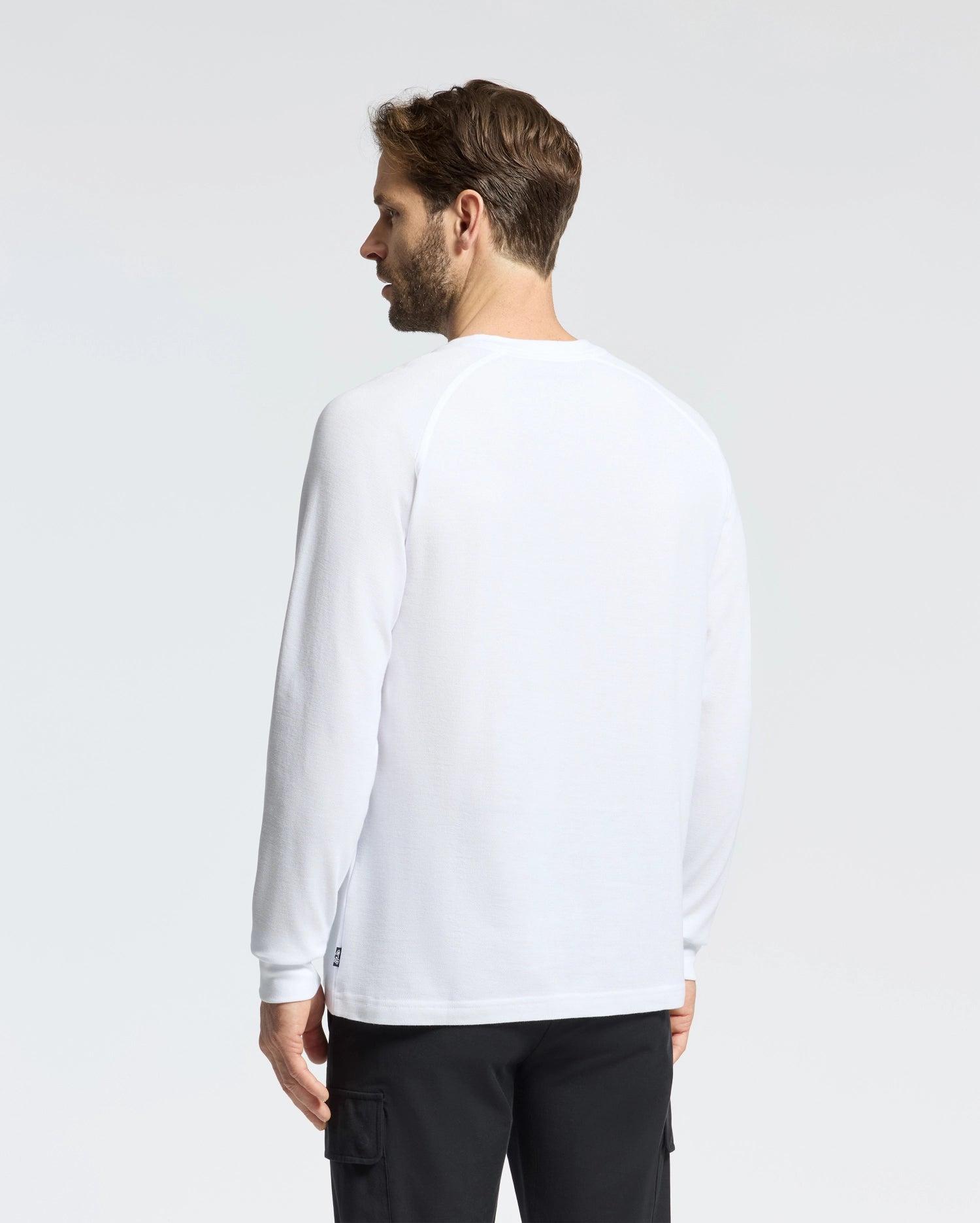 MENS TAYLOR PIQUE LONG SLEEVE TEE - B6T580F200 Male Product Image