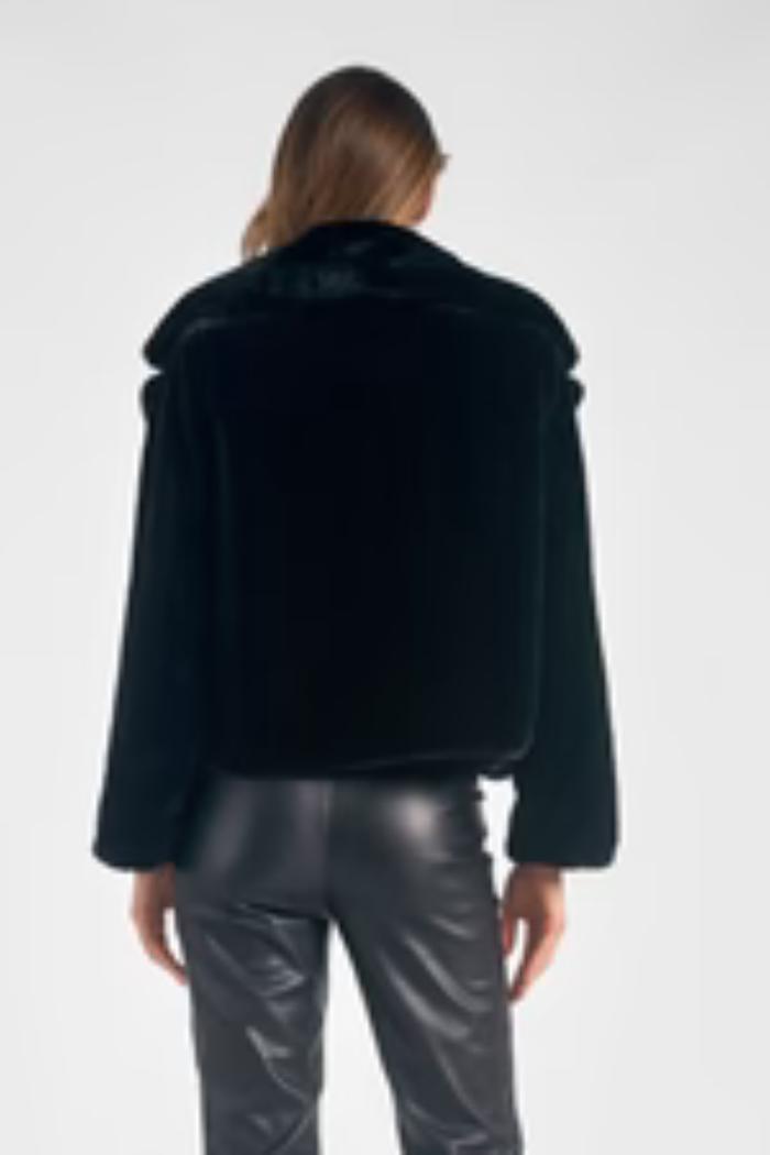Cropped Fur Coat Product Image