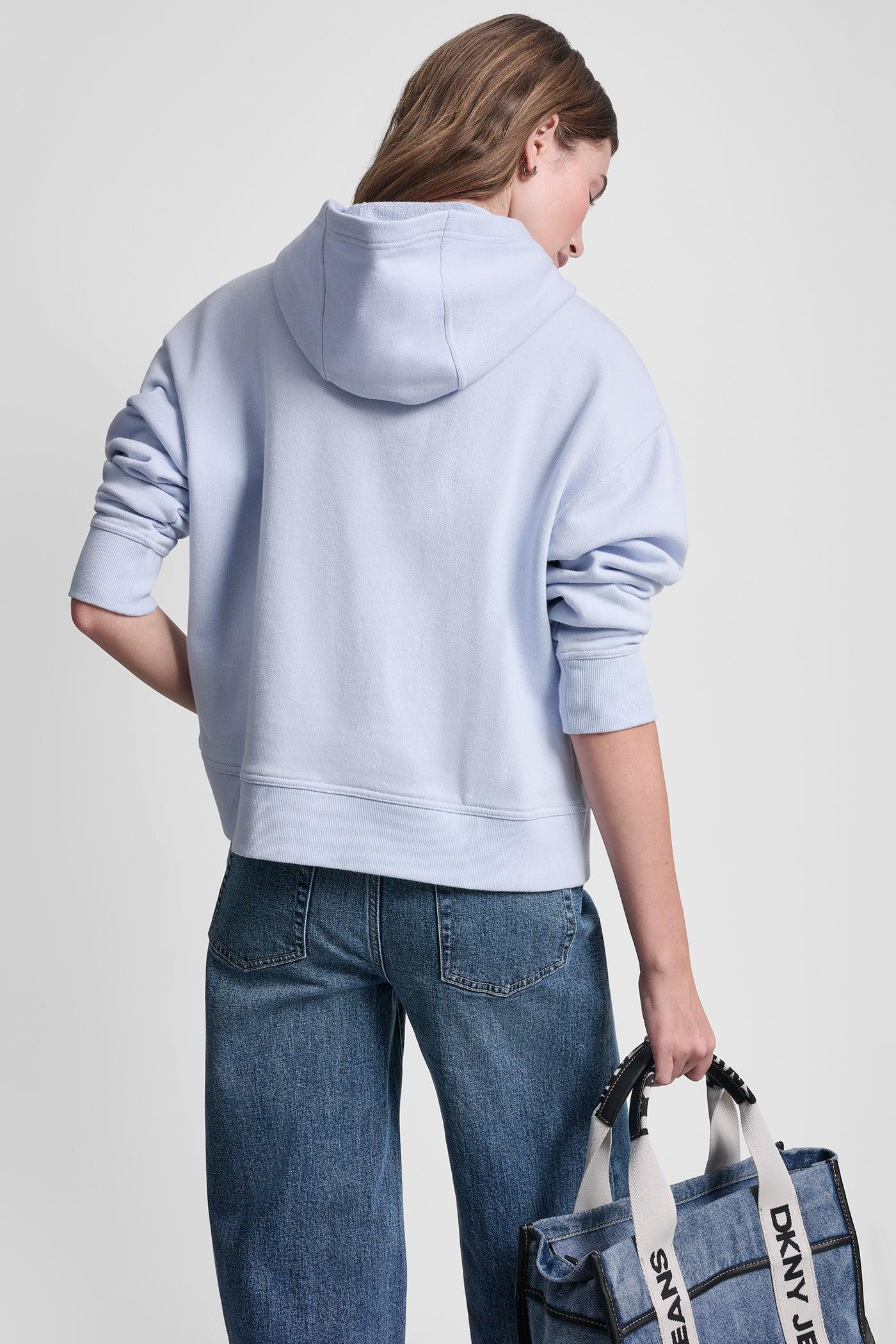 STACKED RHINESTONE FOIL LOGO HOODIE Product Image