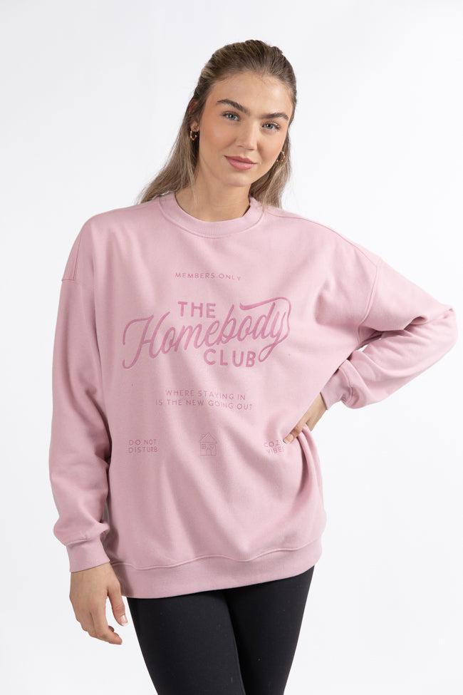 Homebody Club Mauve Graphic Sweatshirt Product Image
