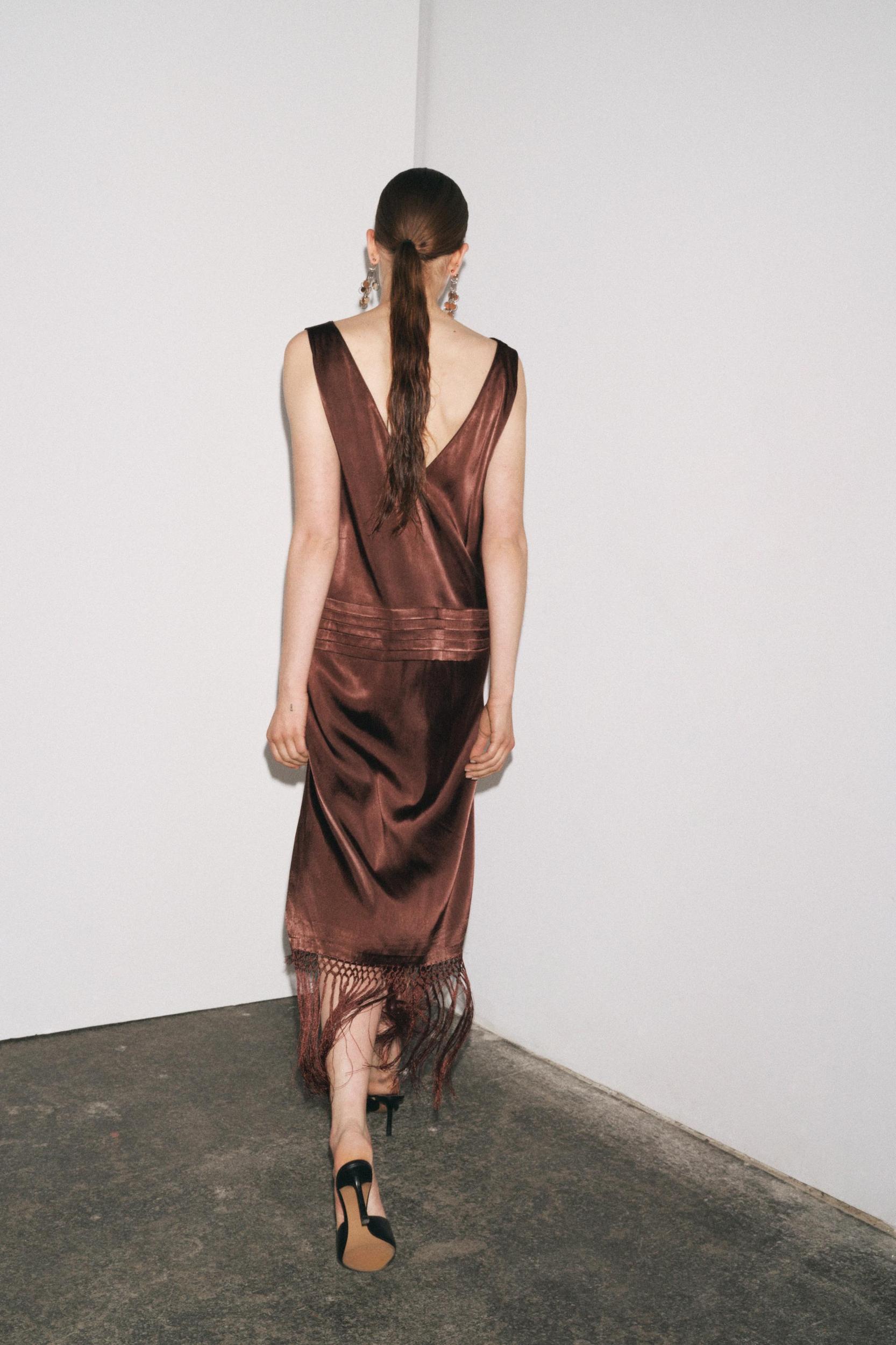 ZW COLLECTION EMBROIDERED FRINGE DRESS Product Image