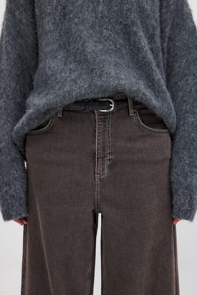 Low Waist Wide Leg Jeans Product Image