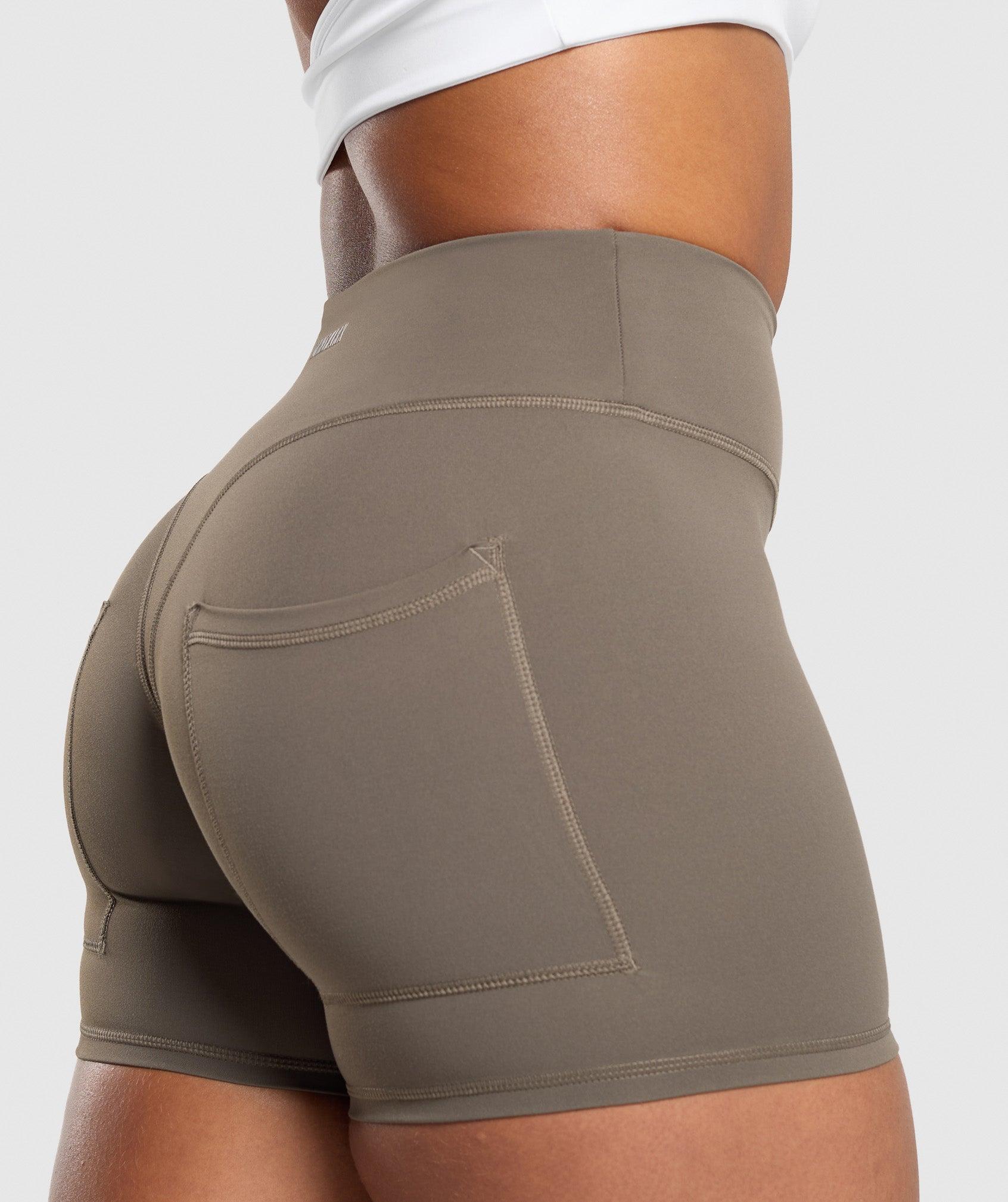 Gymshark Superset Pocket Shorts - Camo Brown Female Product Image