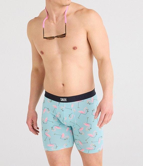 SAXX Vibe Xtra Solid/Flamingo Printed 6#double; Boxer Briefs 2-Pack Product Image
