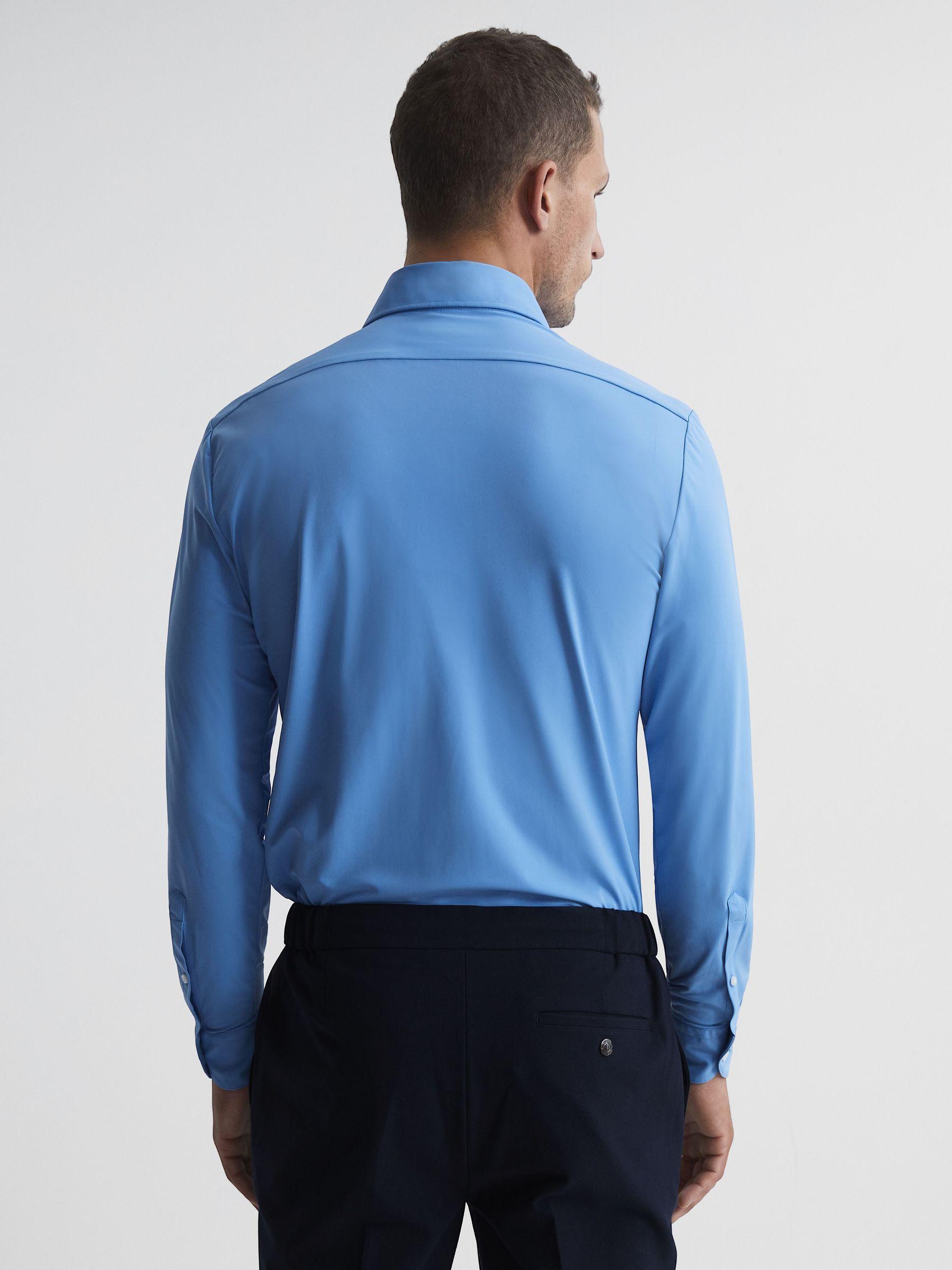 Travel Shirt in Soft Blue Product Image