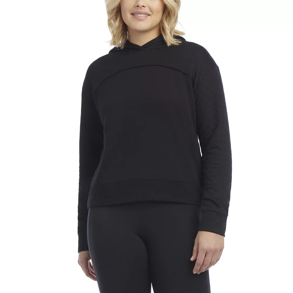 Women's Danskin Quilted Crop Hoodie,  Product Image