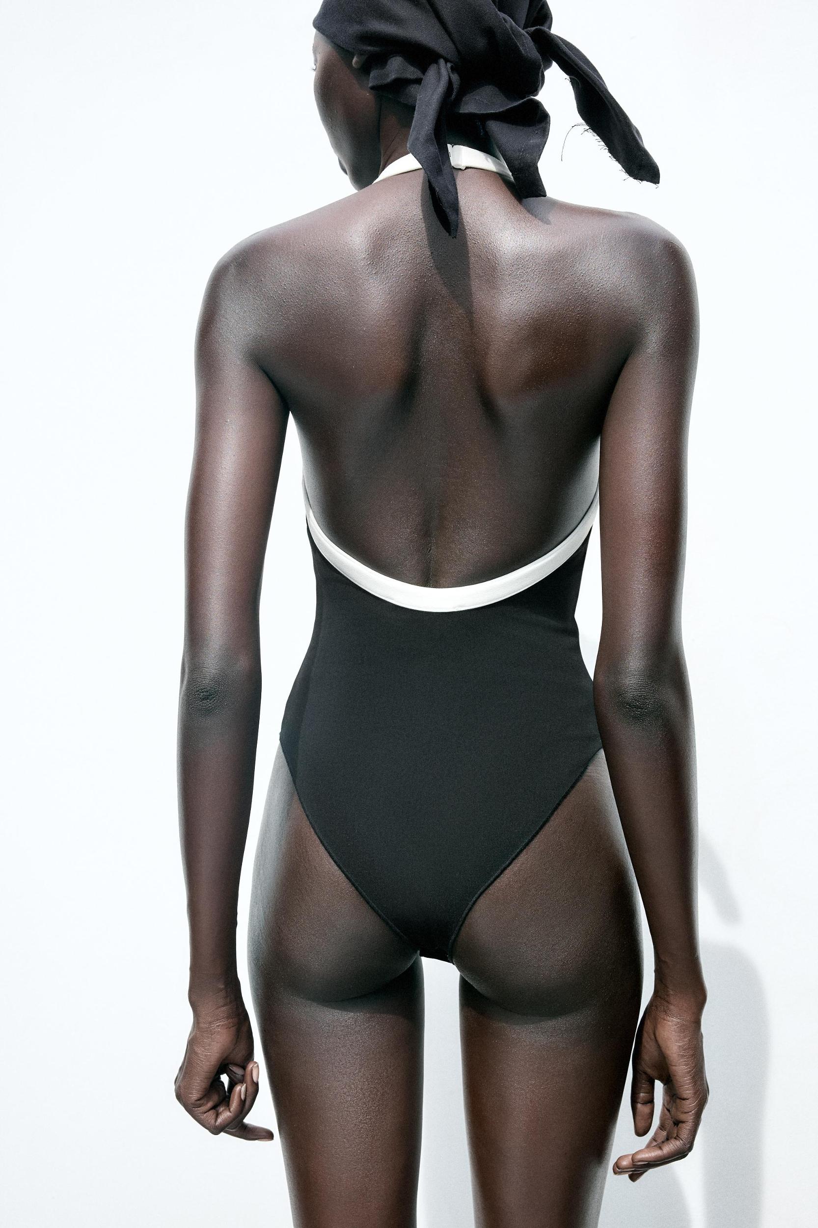 CONTRAST STRETCH BODYSUIT Product Image