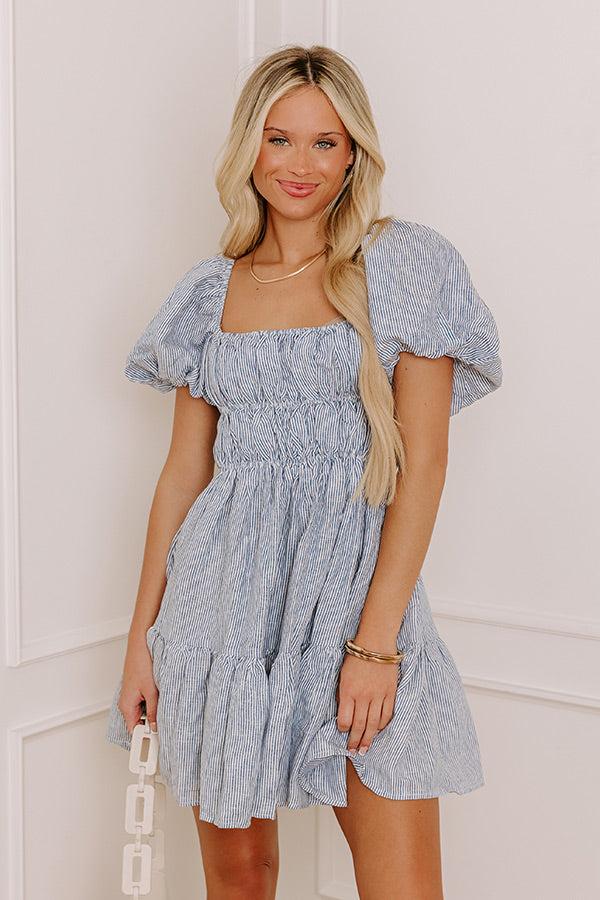 Chic Couture Linen Mini Dress Product Image