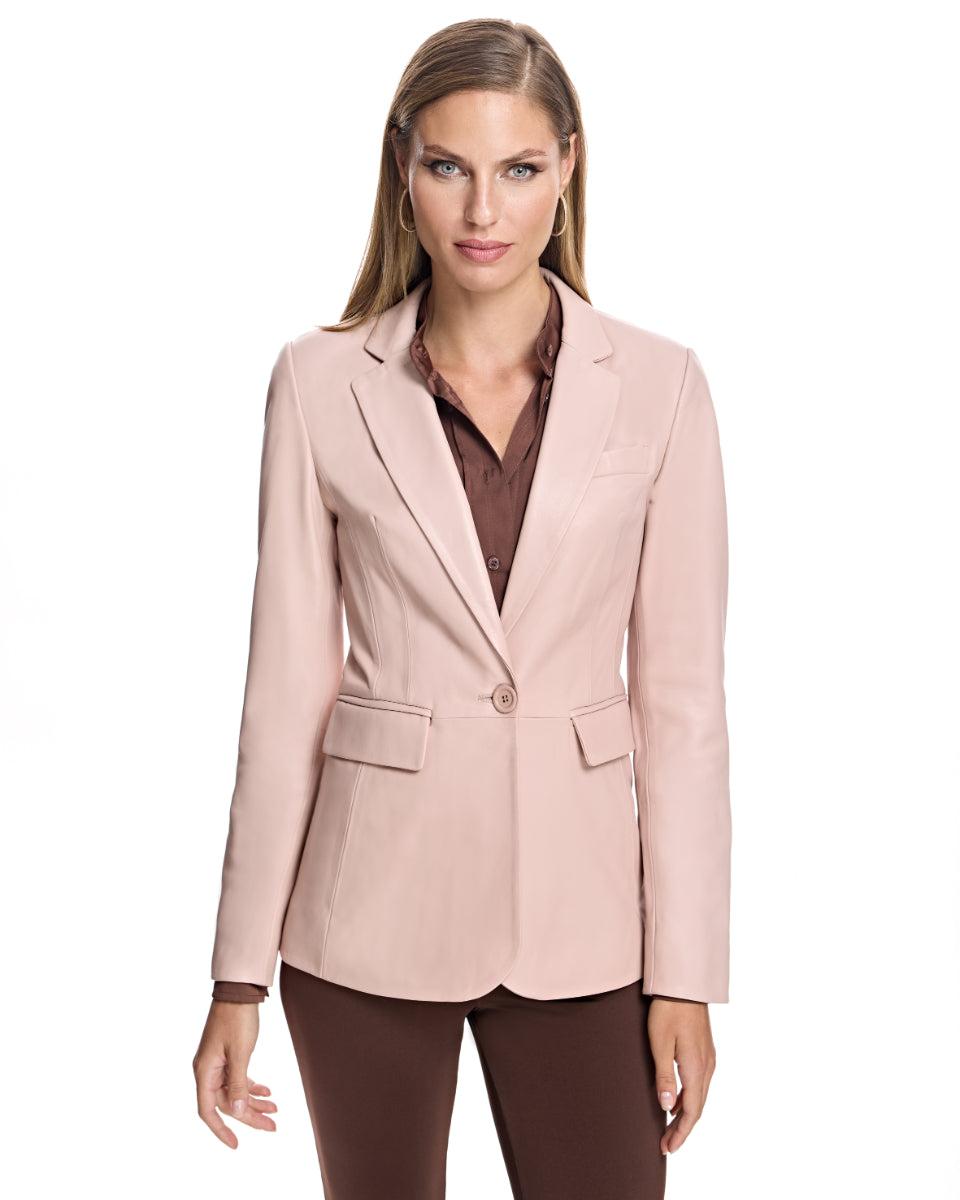 Leather Blazer Product Image