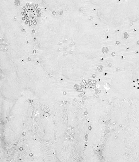 Midnight Doll Soutache Sequin Beaded Strapless Mini Dress Product Image