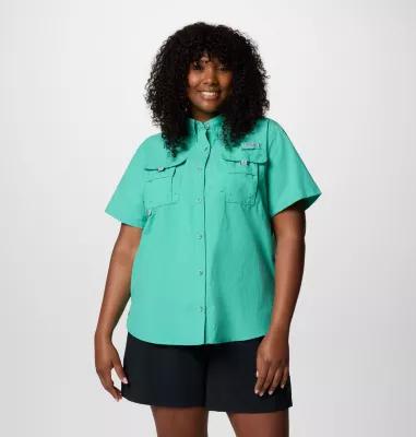 Columbia Womens PFG Bahama Short Sleeve Shirt - Plus Size- Product Image
