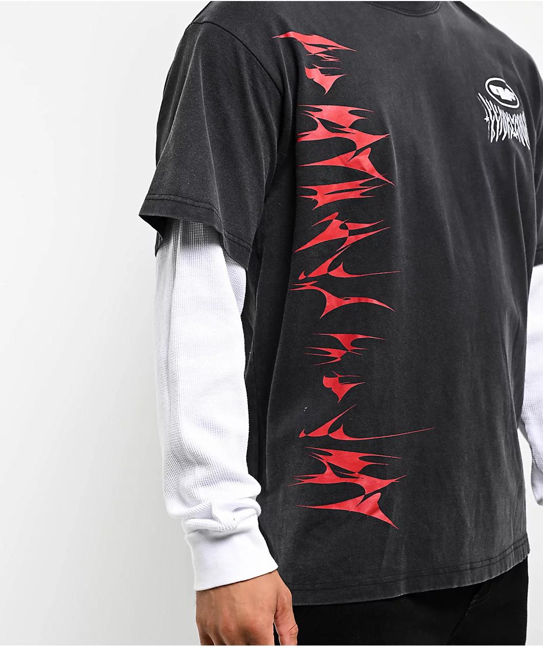 Personal Fears Lobotomy Charcoal 2fer Long Sleeve T-Shirt Product Image