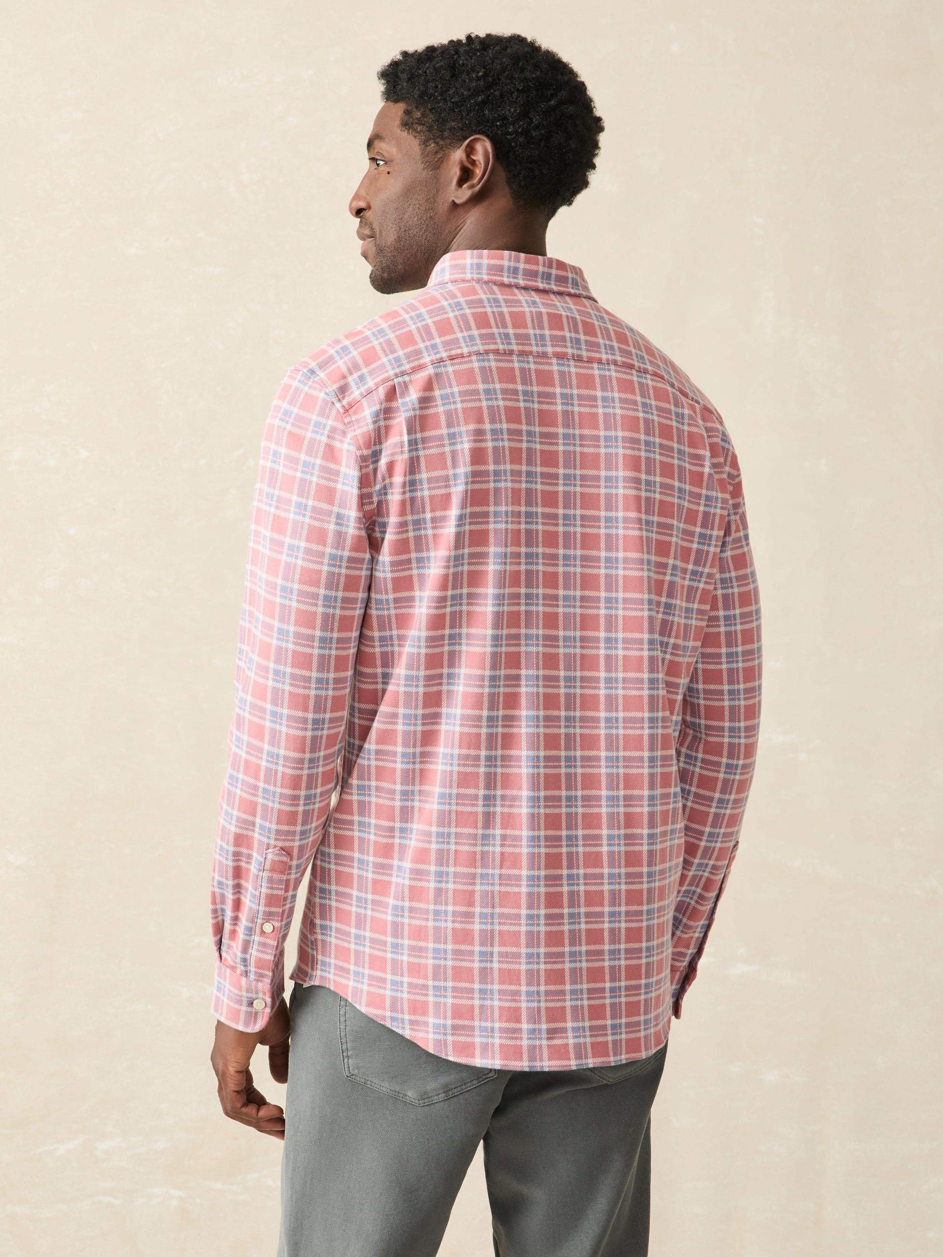 Coastline Knit Shirt - River Rose Plaid Male Product Image