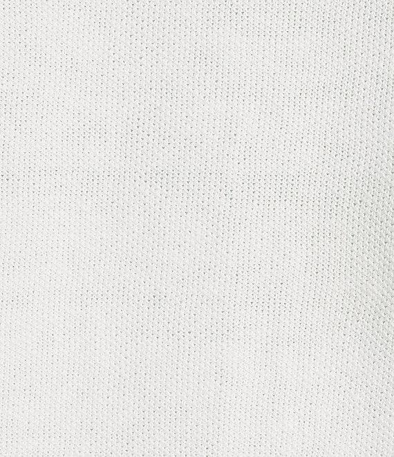 Eileen Fisher Organic Linen Blend Ribbed Trim Open Front Long Sleeve Cardigan Product Image