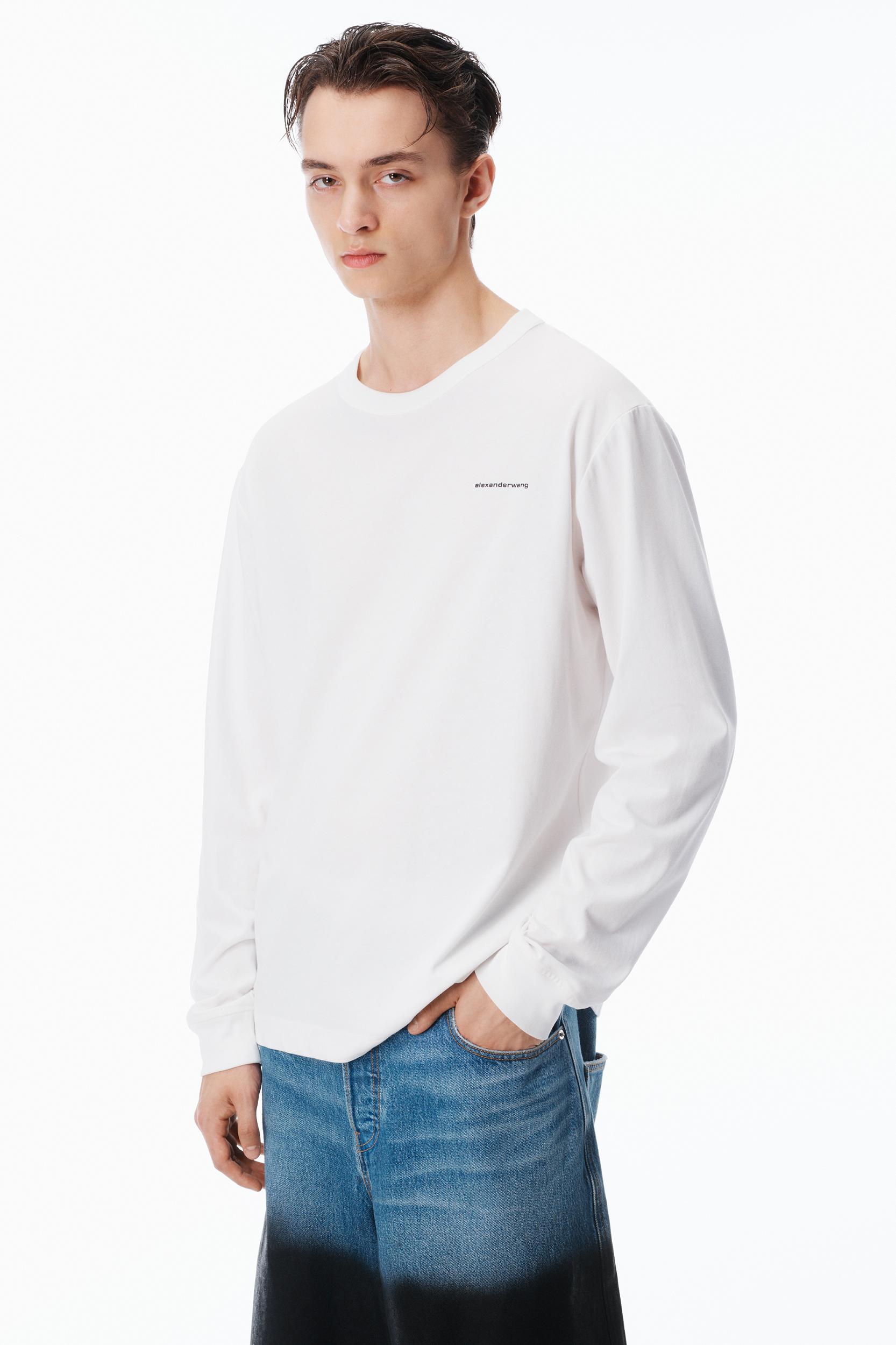 Unisex Long Sleeve Tee In High Twist Jersey Product Image