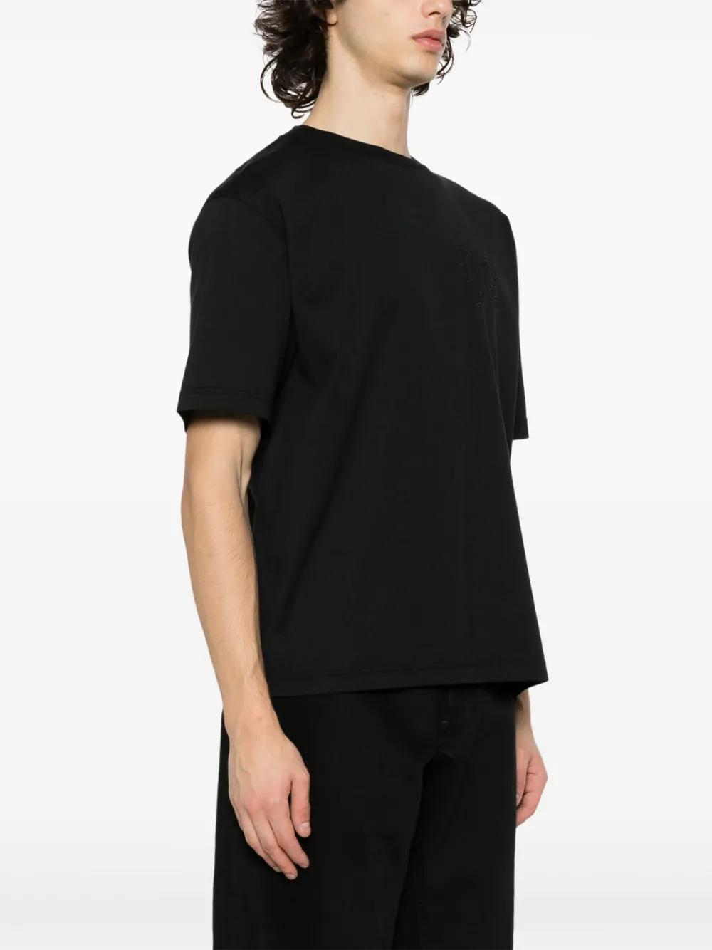 monogram-embroidered cotton T-shirt Product Image