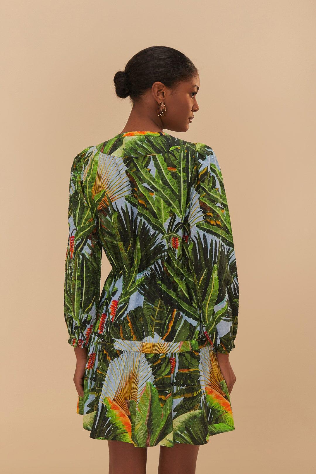 Blue Amazonia Forest Mini Dress Product Image