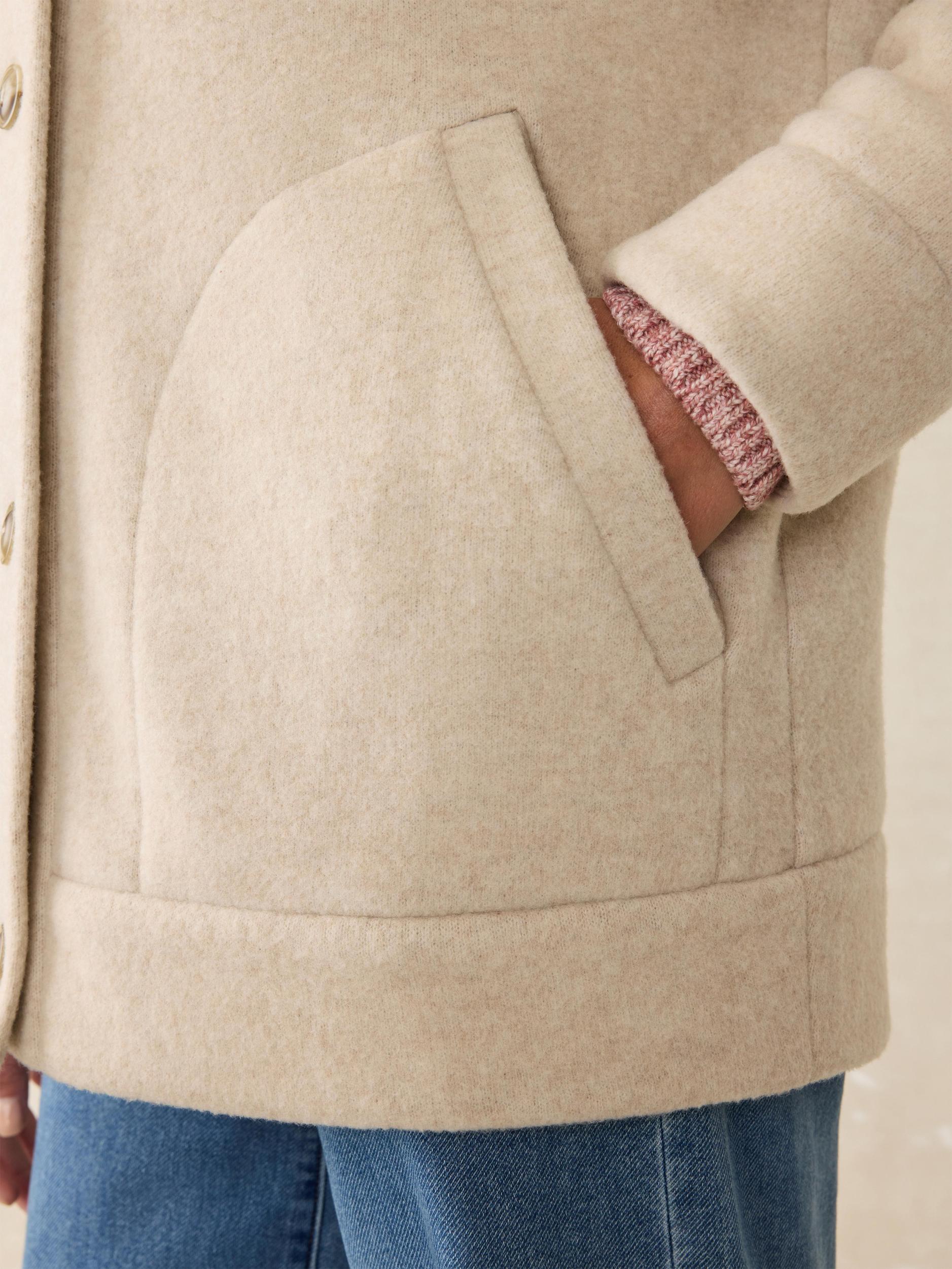 Pacific Knit Jacket - Oat Melange Female Product Image