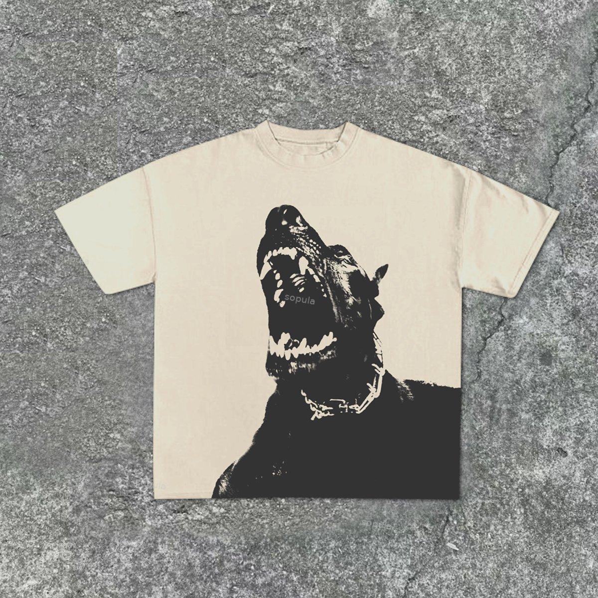 Sopula Retro Dorberm Short Sleeve Cotton T-Shirt Product Image