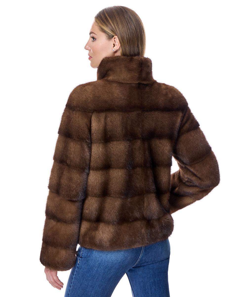 Horizontal Mink Jacket Product Image
