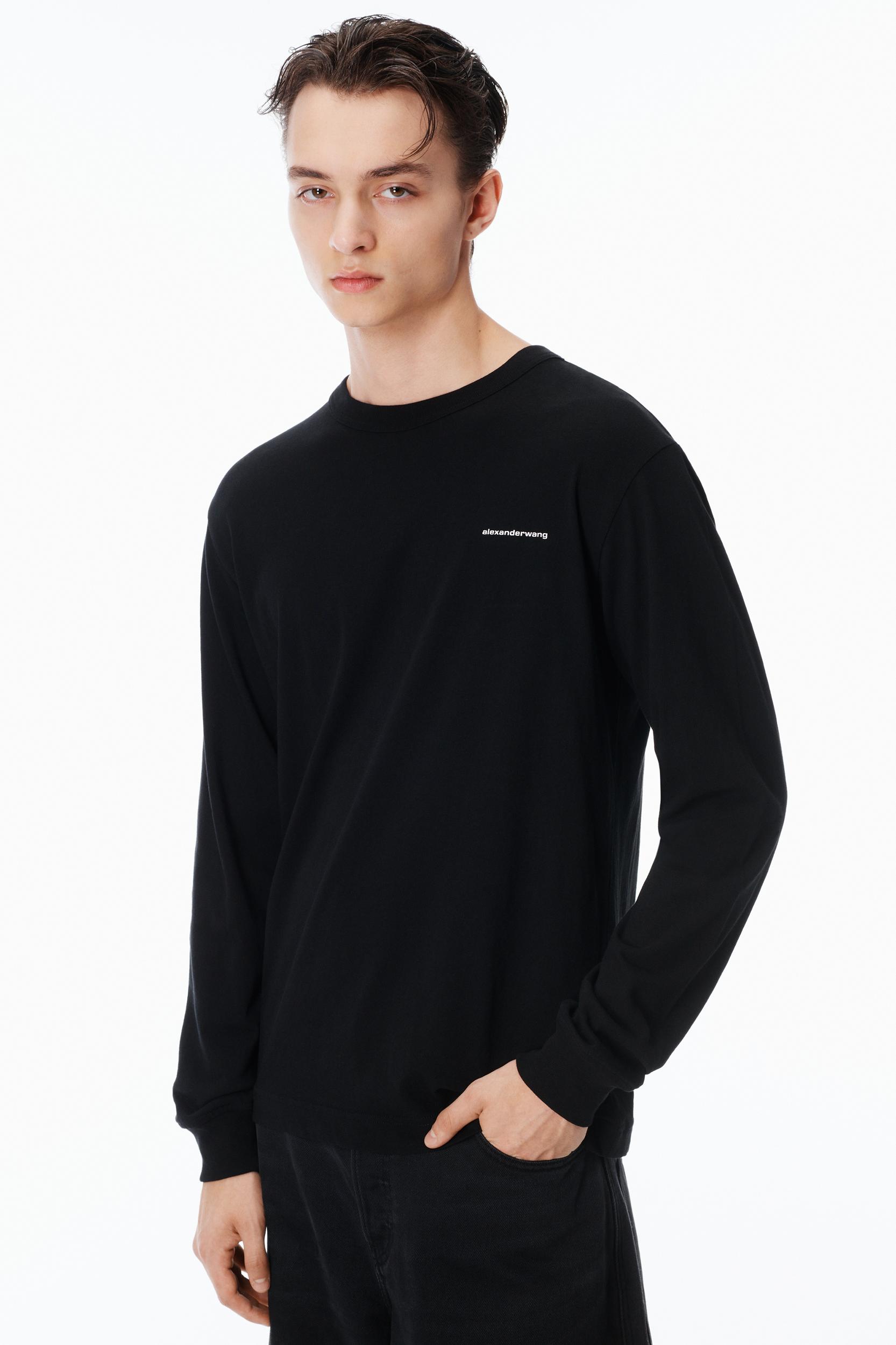 Unisex Long Sleeve Tee In High Twist Jersey Product Image