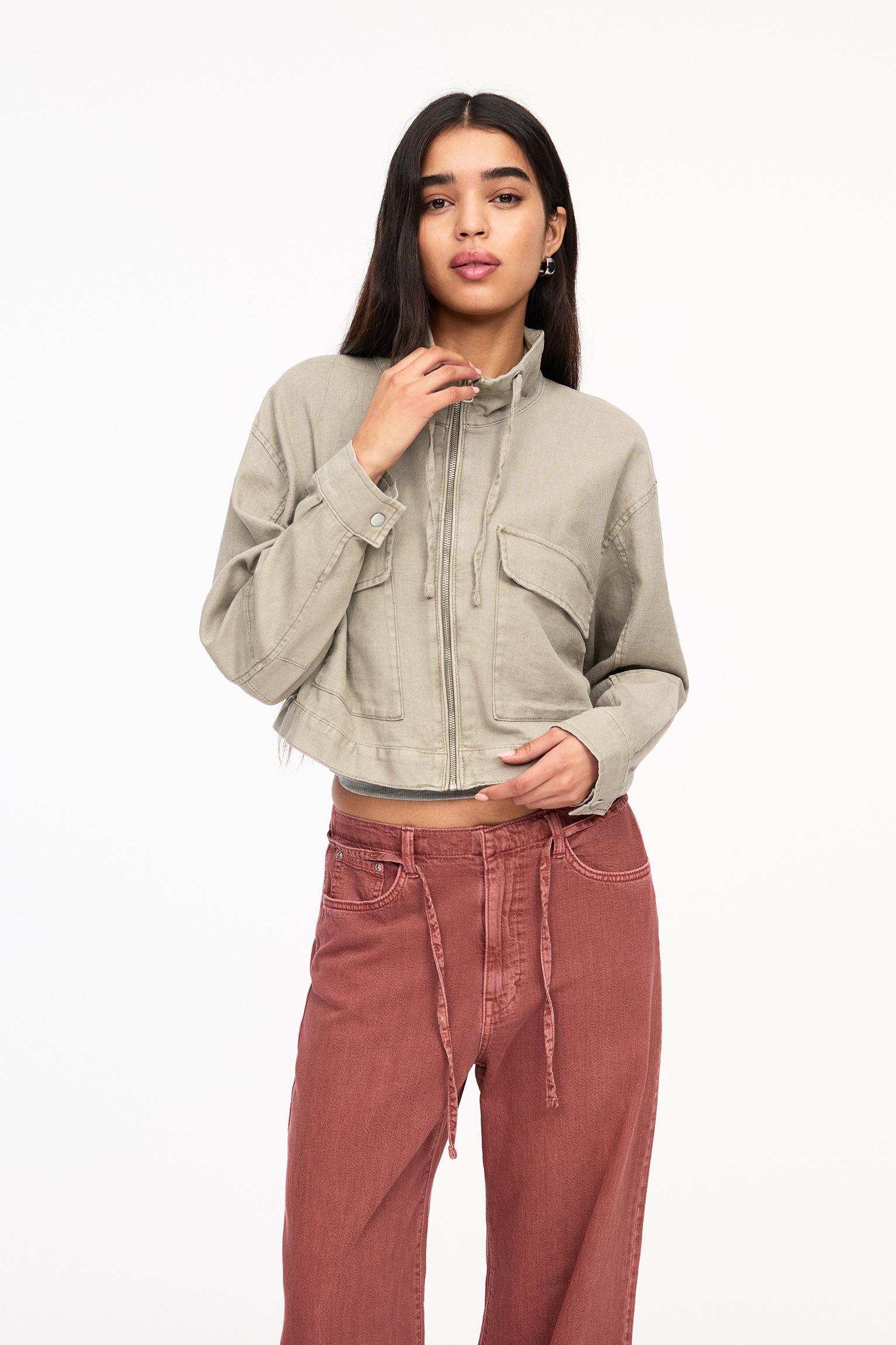 Rustic linen blend jacket Product Image