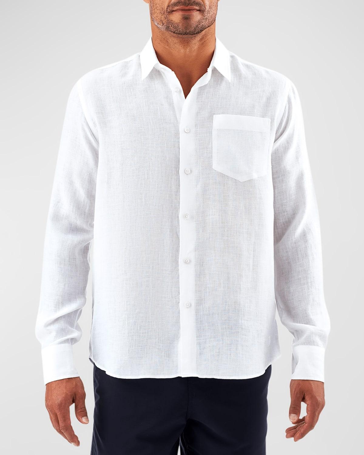Mens Lagoon Linen Shirt Product Image