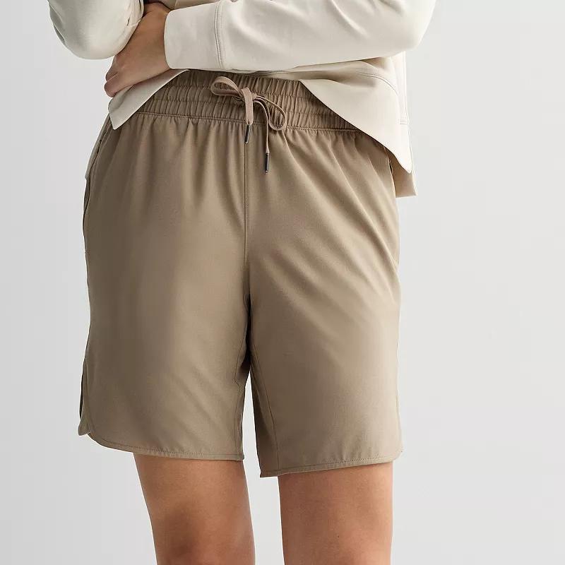 Womens Tek Gear Woven Tie Front Bermuda Shorts Product Image
