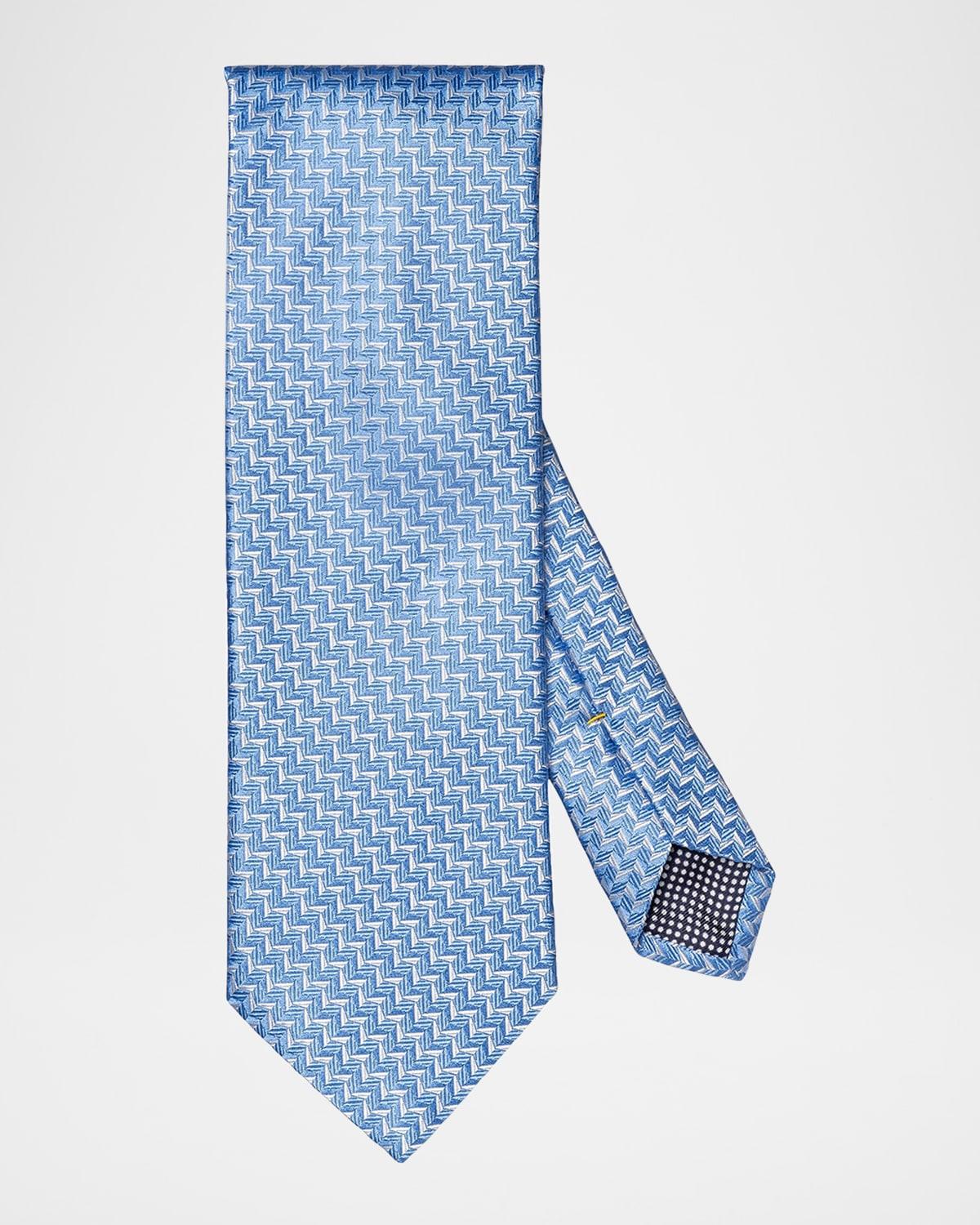 Mens Geometric Woven Silk Tie Product Image