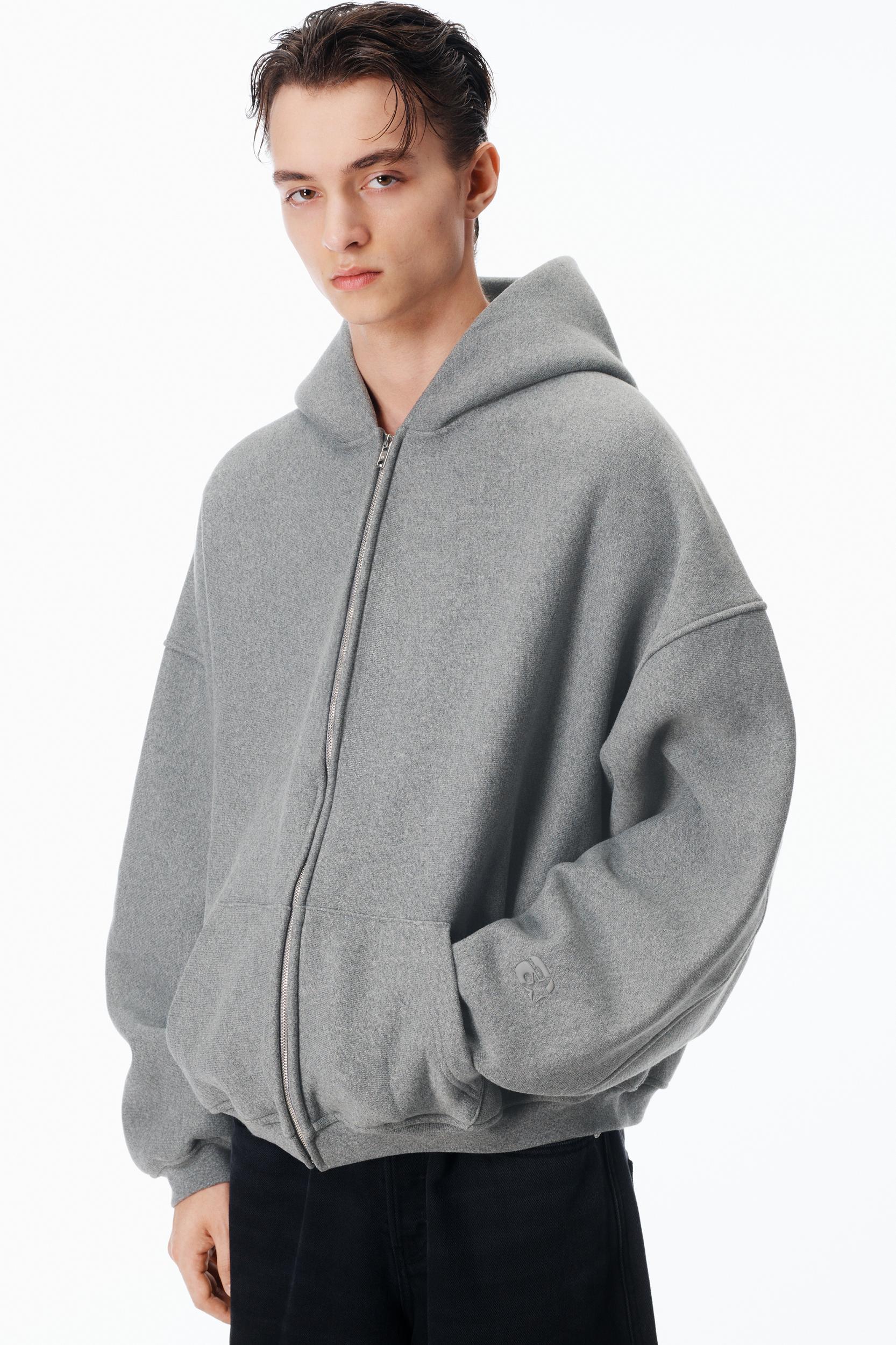 Star Zip Up Hoodie In Dense Fleece Product Image
