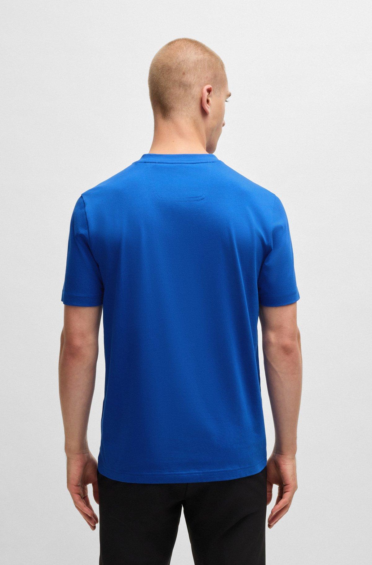Cotton-jersey T-shirt with large logo Product Image