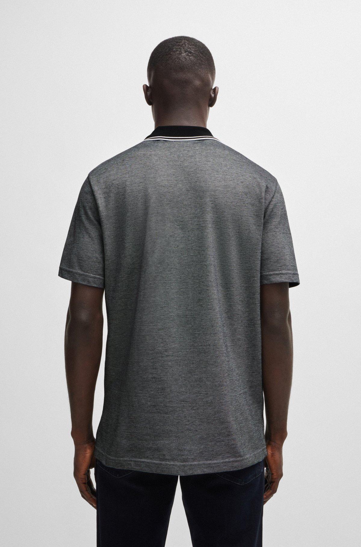 Relaxed-fit polo shirt in Oxford-piqué cotton Product Image