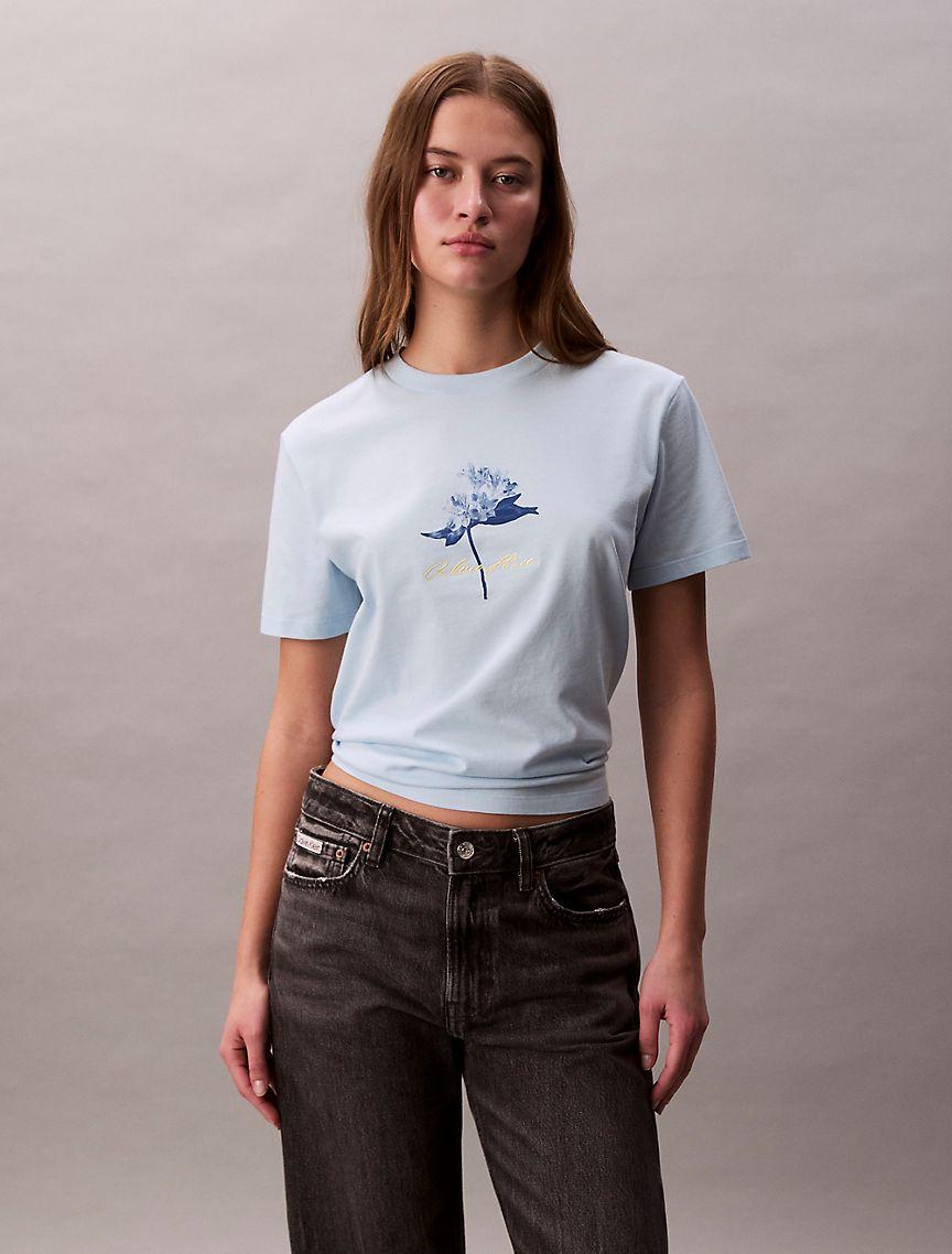 Logo Floral Graphic Classic T-Shirt  Product Image