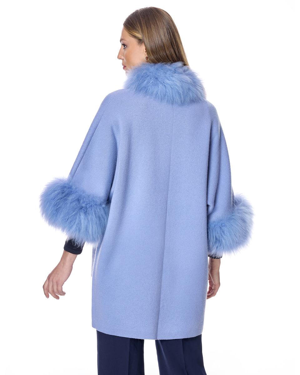 Cashmere Kimono with Cashmere Goat Trim Product Image