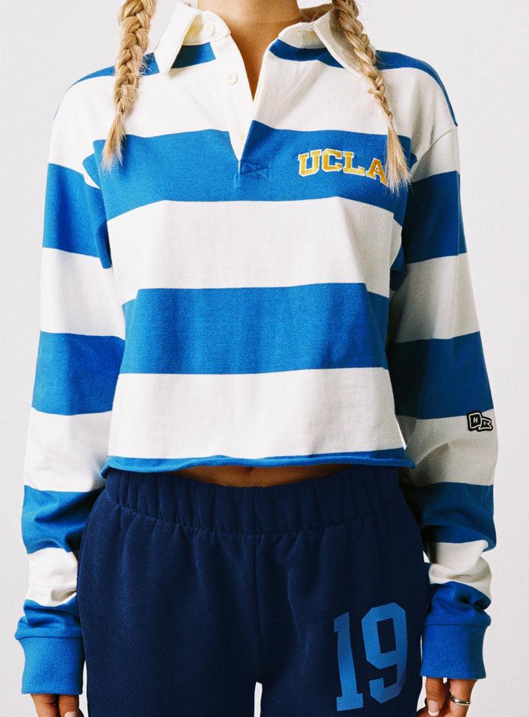 UCLA Rugby Polo Blue / White Product Image