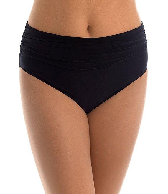 Magicsuit Solid Jersey Brief Shirred Swim Bottom Product Image