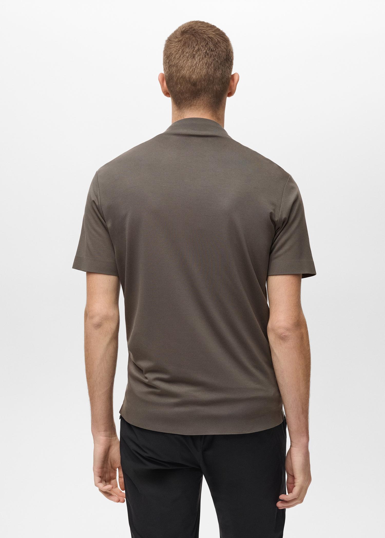 COOLMAX® slim-fit polo shirt - Men | MANGO USA Product Image