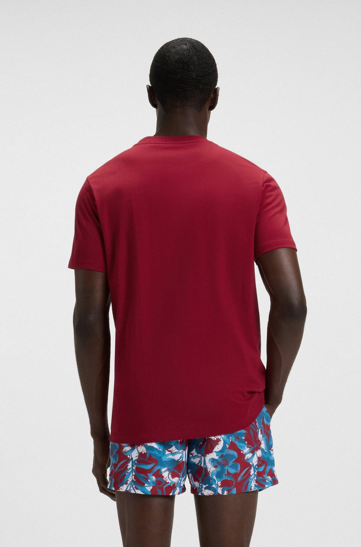 Cotton jersey T-shirt with mixed-print logo Product Image