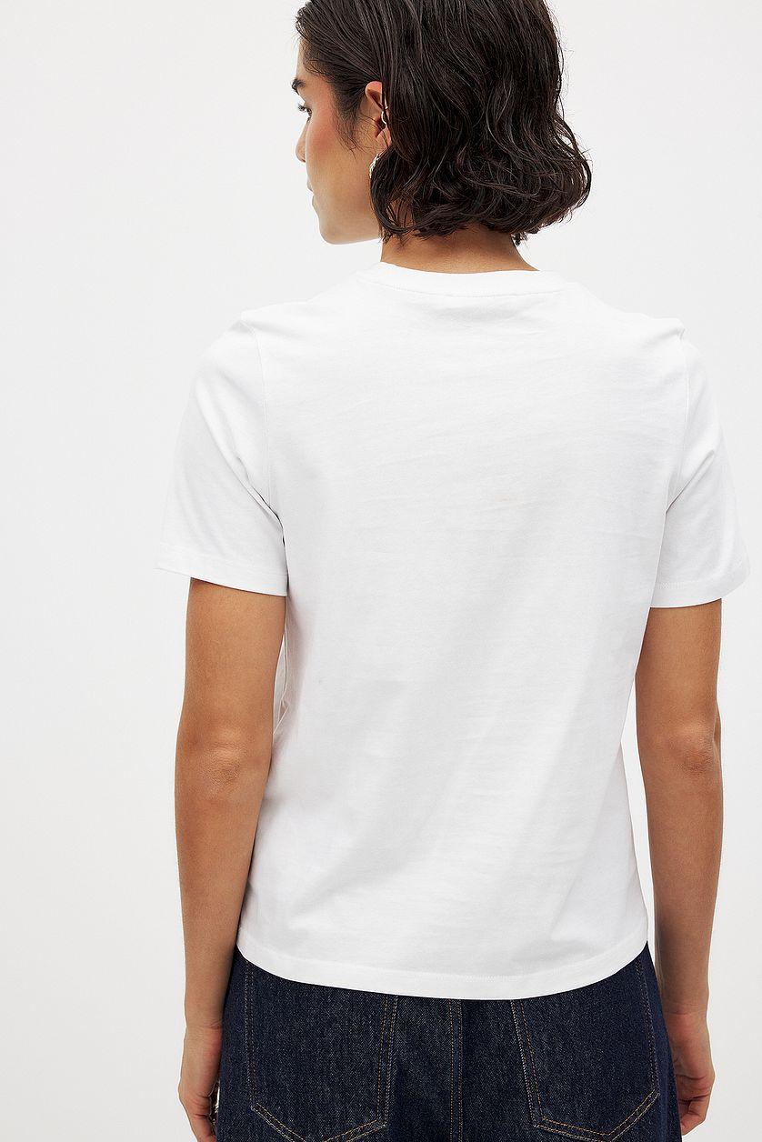 Round Neck Cotton T-Shirt Product Image