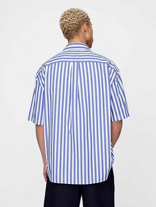 Organic Cotton Oversized Poplin Shirt Product Image