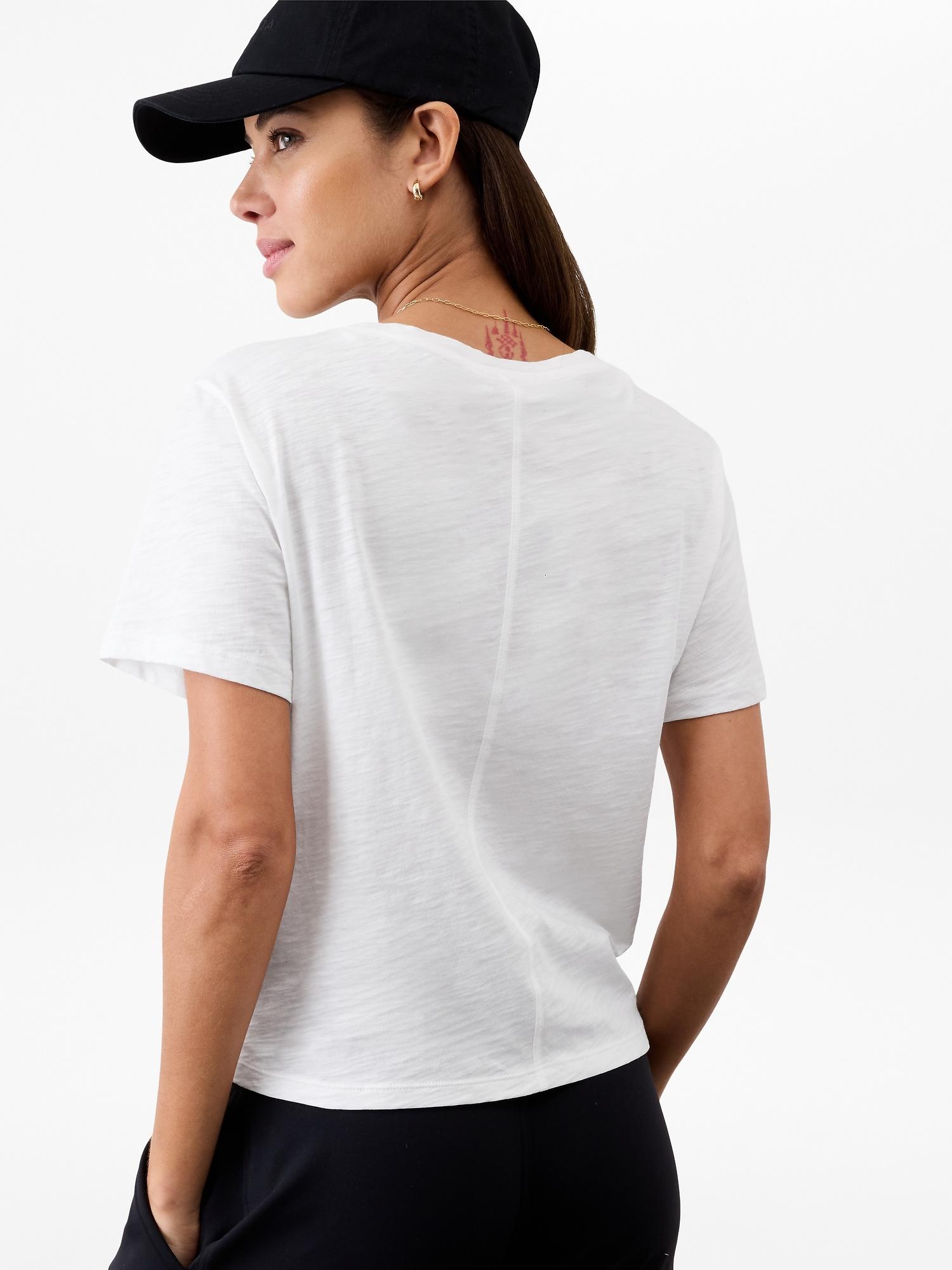 Essential Slub V-Neck Tee Product Image